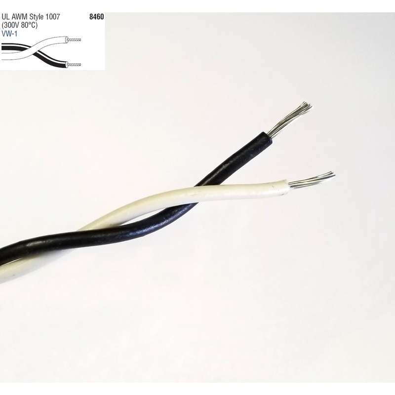 25′ Belden 8460 2 Conductor 18 Gauge Unshielded High-Conductivity Cable 2C 18AWG