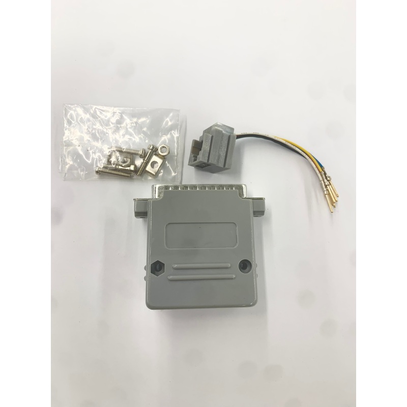 AD-25MT6-G2 DB25 Male to RJ11 6C 2Piece Hood GREY, 25pin Female D-Sub Adapter Kit