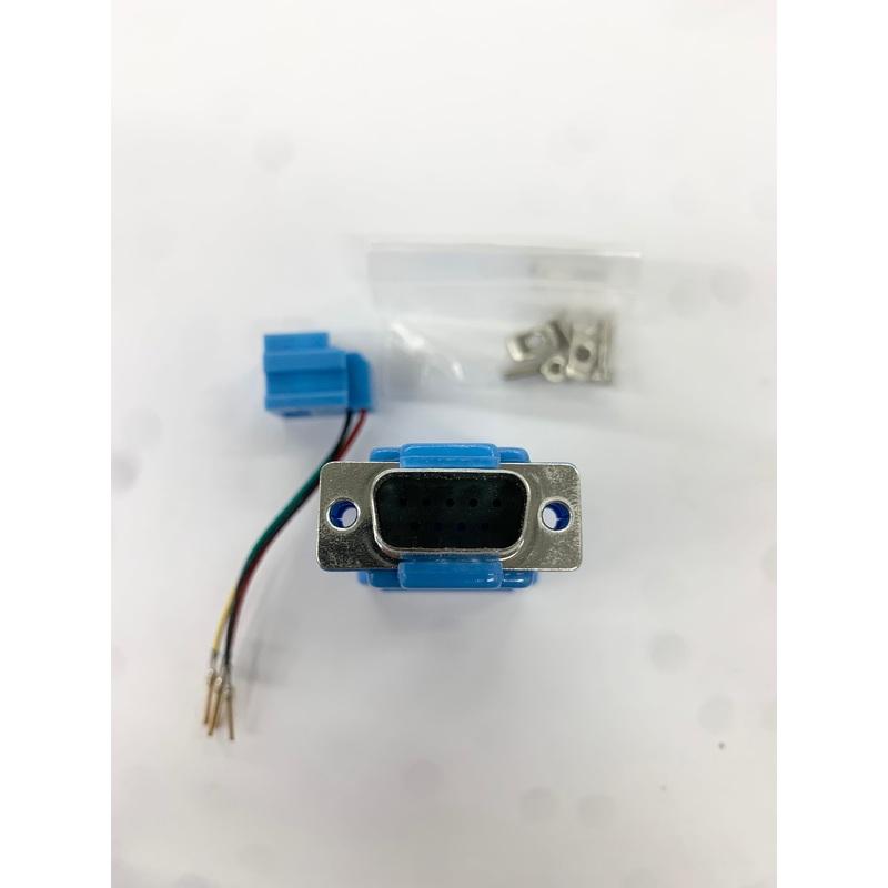 AD-9MT4-B2, DB9 Male to RJ11 4C 2Piece Hood BLUE, 9pin Male D-Sub Adapter Kit