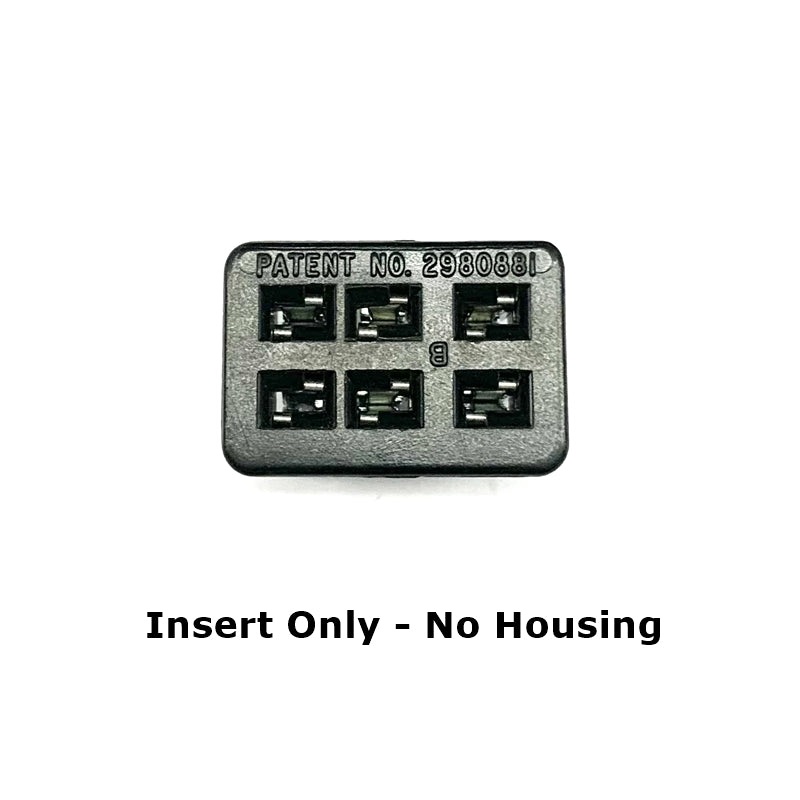 Beau / Cinch Jones S306, 6 Pin FEMALE INSERT used in S306CCT connectors