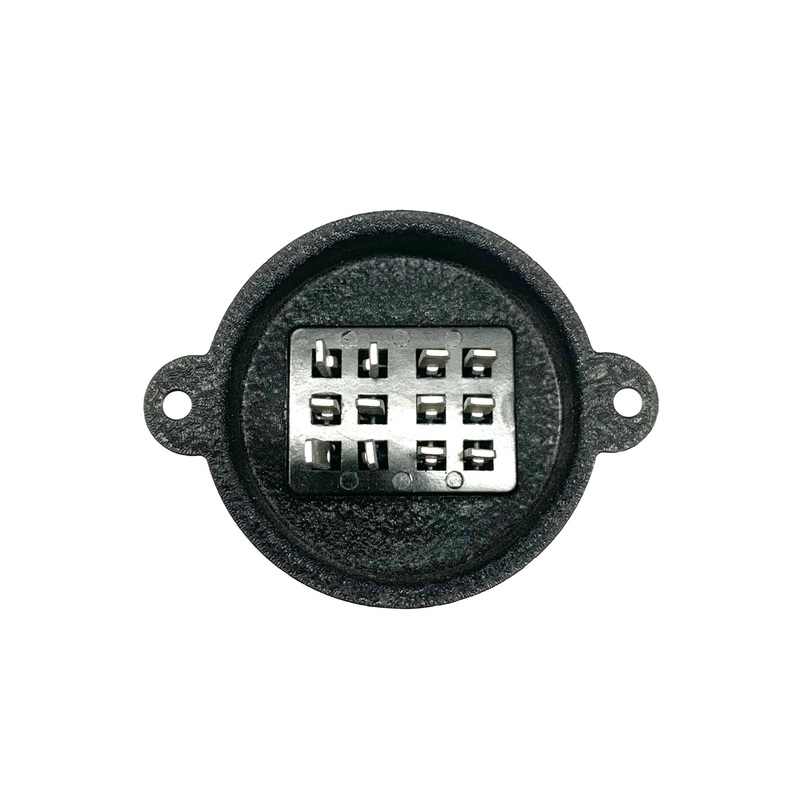 Beau P-3312-RP, 12 Pin Male Round Recessed Plate Connector ~ 10A@250V AC