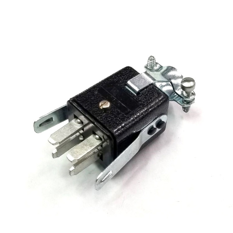 Cinch Jones P304CCT-L 4 Pin Male Cable Mount Connector w/ Lock Tab ~ 10A@250V AC