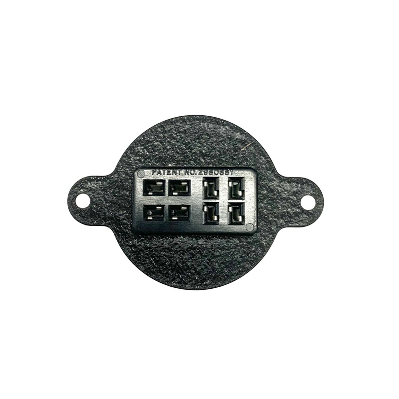 Cinch Jones S308FP, 8 Pin Male Flat Round Flush Plate Connector ~ 10A@250V AC