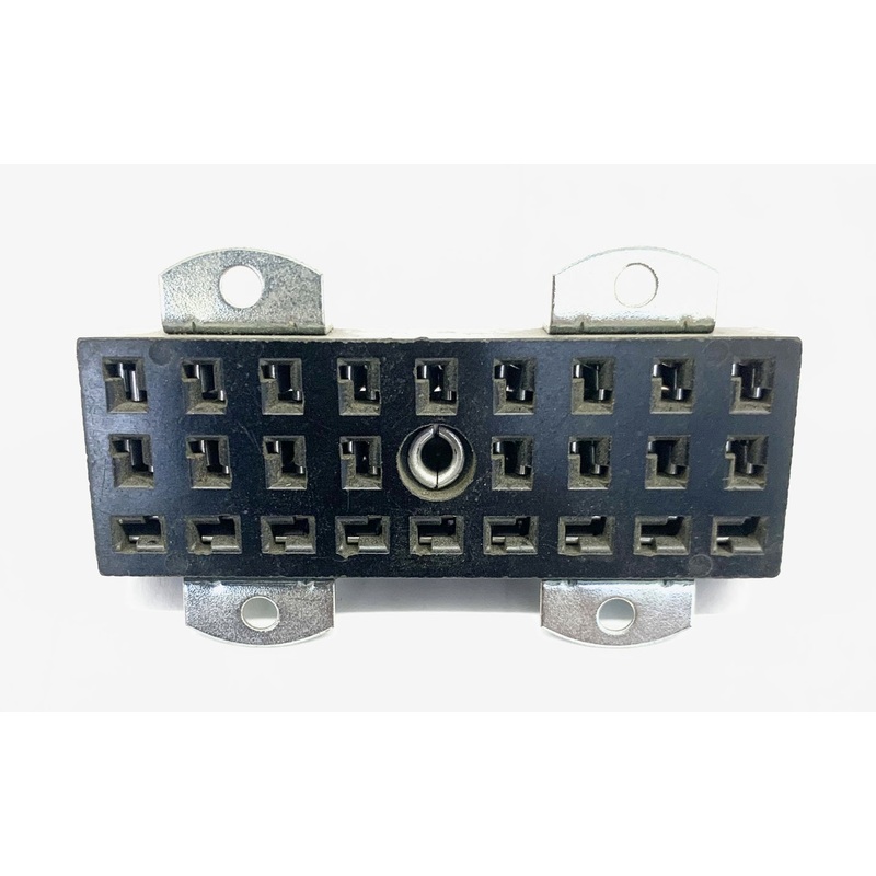 Cinch Jones S327AB, 27 Pin Female Angle Bracket Connector ~ 10A @ 250V AC