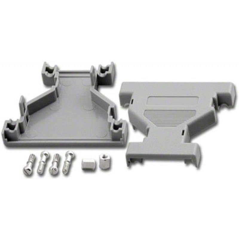 DP-25/9C-G, DB25 TO DB9 Plastic Serial Adaptor Gray