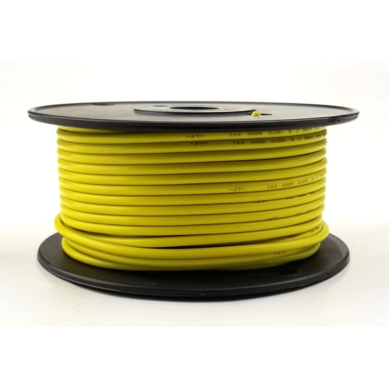 H616-04-100 100FT 16AWG YELLOW Stranded Appliance & Marine 600V Wire UL1015 105C
