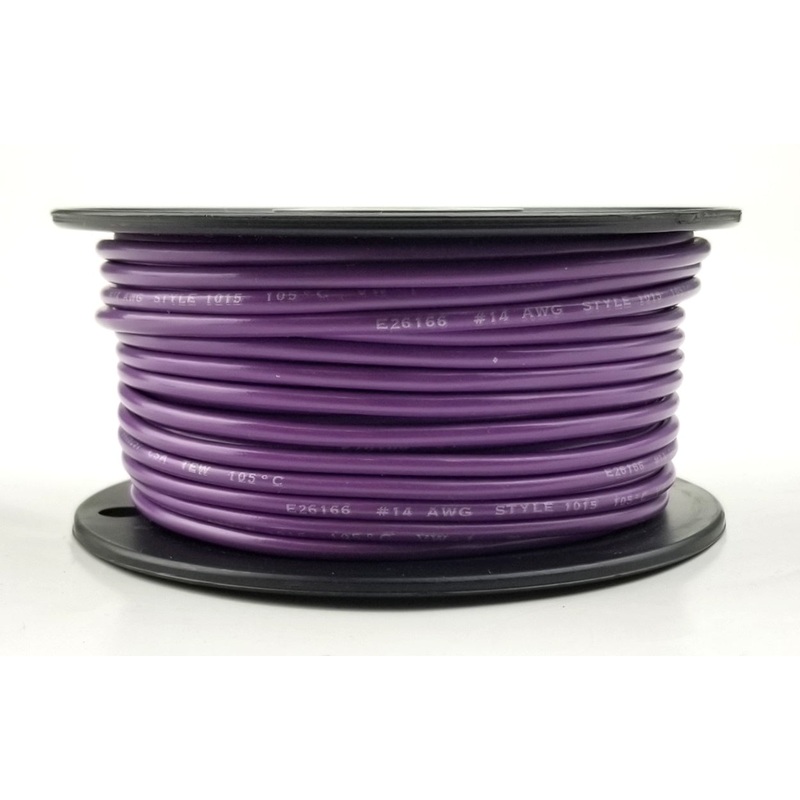 H616-07-100 100FT 16AWG VIOLET Stranded Appliance & Marine 600V Wire UL1015 105C