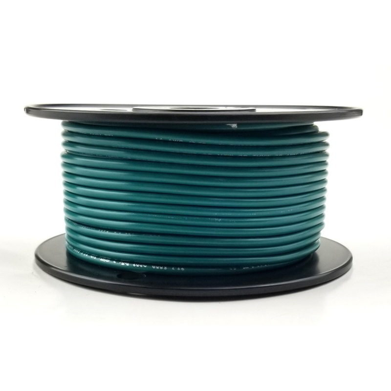 H618-05-100 100FT 18AWG GREEN Stranded Appliance & Marine 600V Wire UL1015 105C