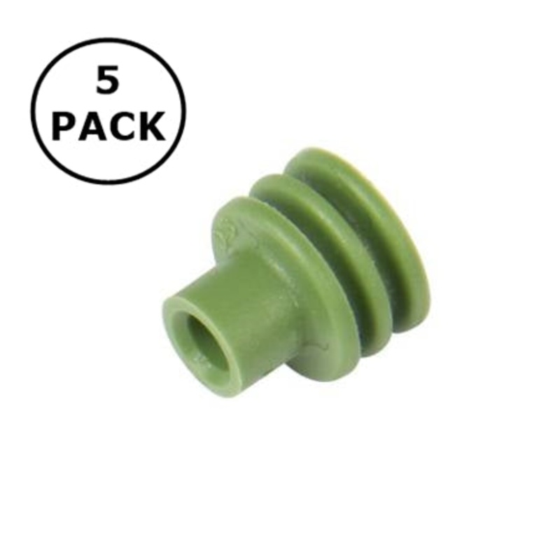 Noble # 8316, 5 Pack of Delphi Weather Pack Green Seals for 20-18 Gauge Wire