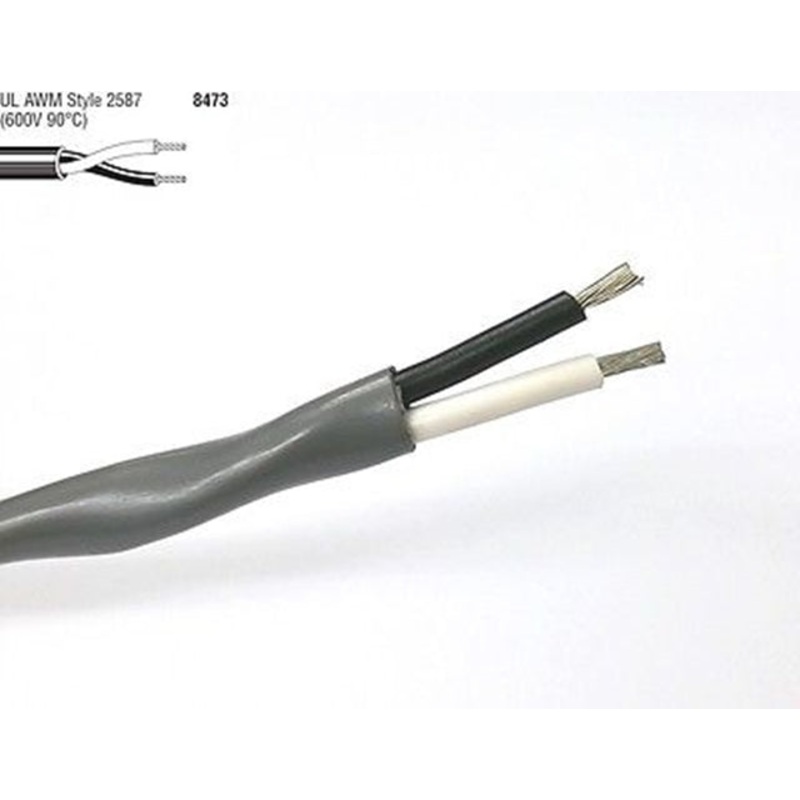 25′ Belden 8473 2 Conductor 14 Gauge High-Conductivity Unshielded Cable 2C 14AWG
