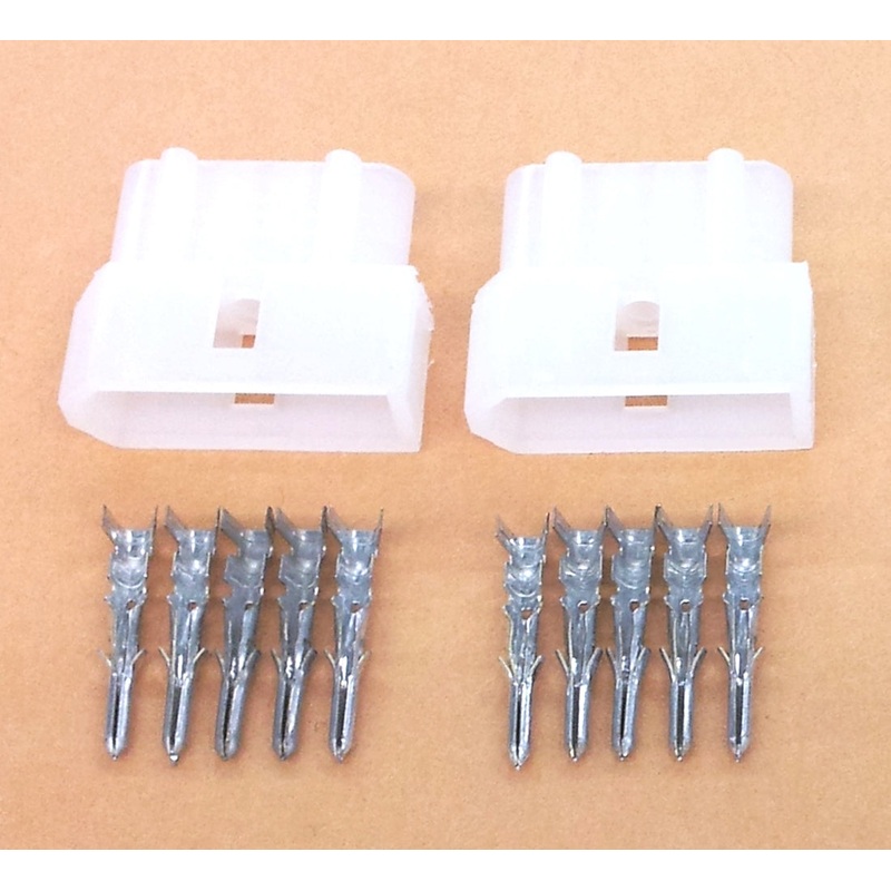 61-205, Philmore 1 Pair of 5 Pin 0.093″ Male Molex Connectors w/10 Male Pins