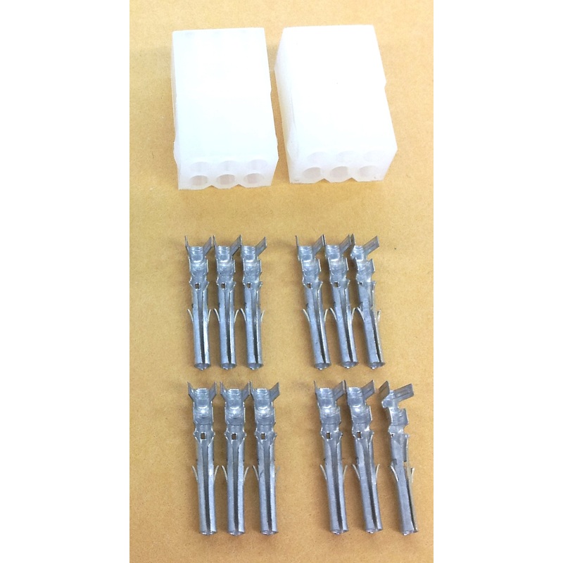 61-246, Philmore 1 Pair 6 Pin 0.093″ Female Molex Connectors w/12 Female Pins