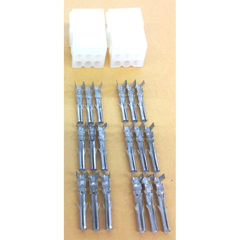 61-249, Philmore 1 Pair 9 Pin 0.093″ Female Molex Connectors w/18 Female Pins