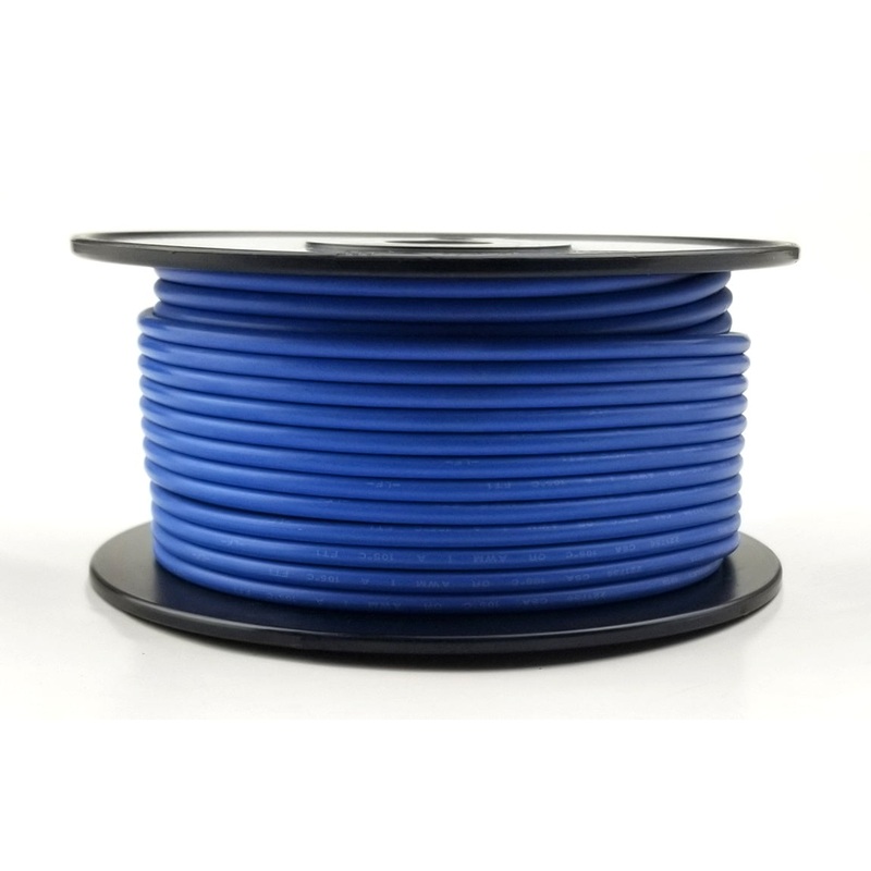 H614-06-100 100FT 14AWG BLUE Stranded Appliance & Marine 600V Wire UL1015 105C