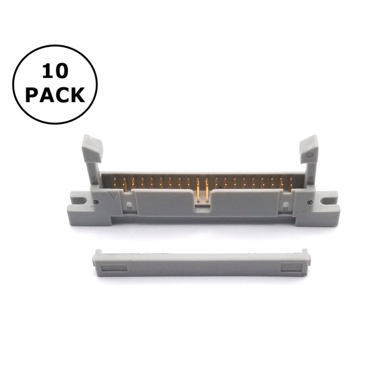 Lot of 10 3M 4640-6300, 40 Pin IDC 0.1” (2.54mm) Spacing Male Latching Headers