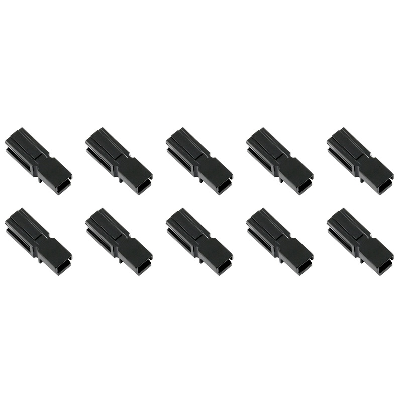 Philmore 49-011 BLACK DC-S (Standard) Power Connector Housings NO PINS ~ 10 Pack