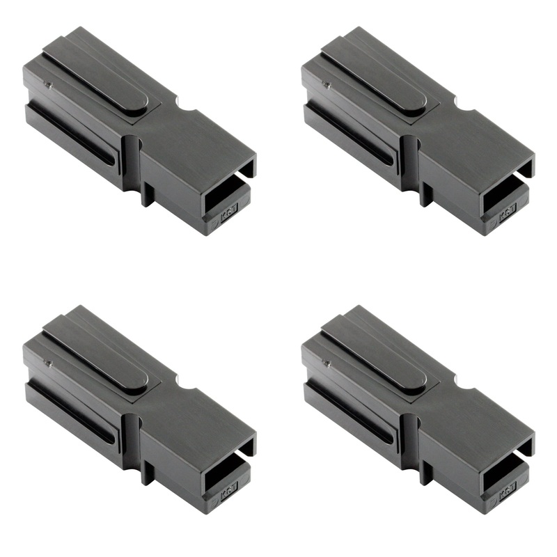 Philmore 49-017, BLACK DC-H (Hi-Amp) Power Connector Housings NO PINS ~ 4 Pack