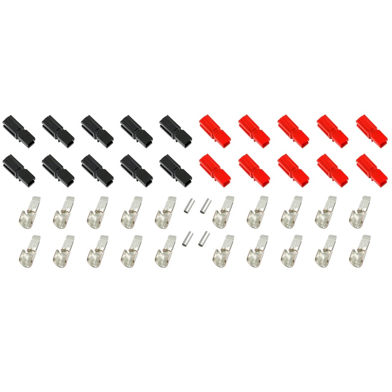 Philmore 49-328 10 Pairs of RED & BLACK DC-S (Standard) Power Connectors ~ 45A