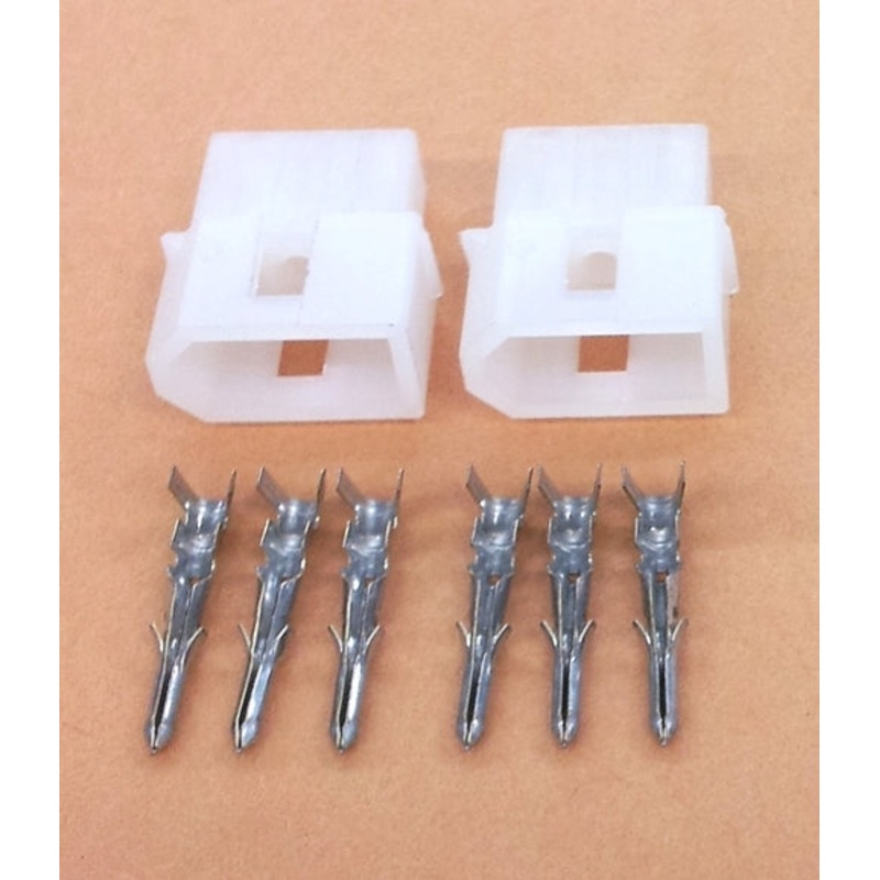 Philmore 61-103, 1 Pair of 3 Pin 0.062″ Male Molex Connectors w/6 Male Pins