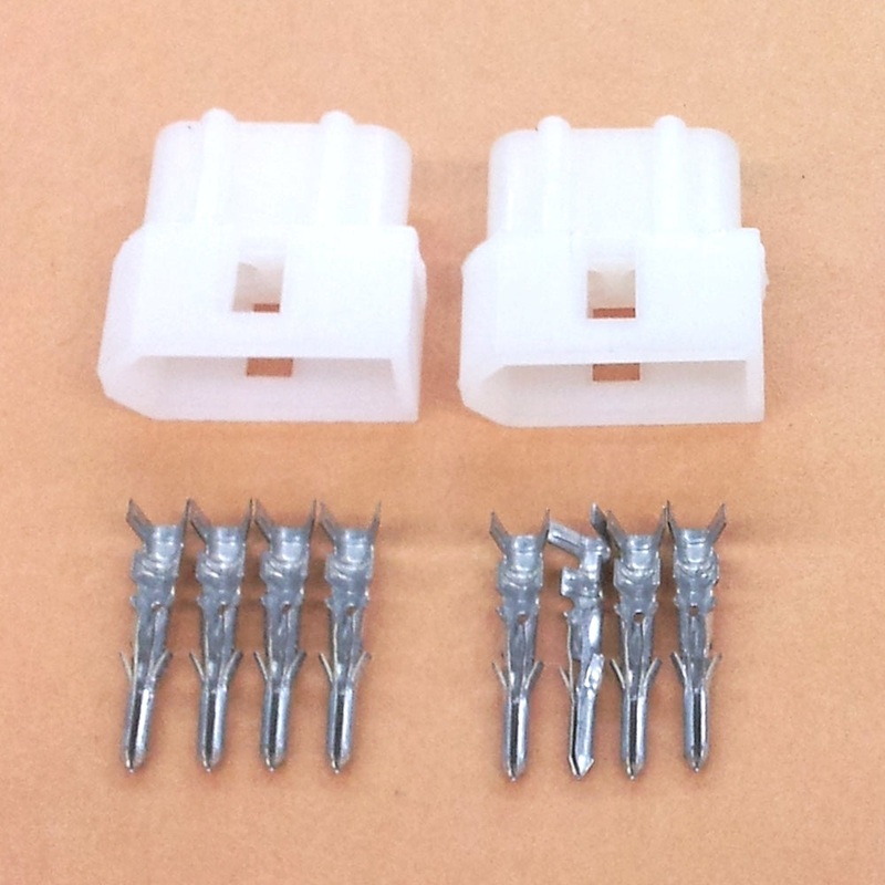 Philmore 61-104, 1 Pair of 4 Pin 0.062″ Male Molex Connectors w/8 Male Pins