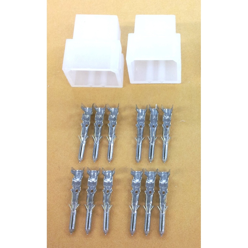 Philmore 61-106, 1 Pair of 6 Pin 0.062″ Male Molex Connectors w/12 Male Pins