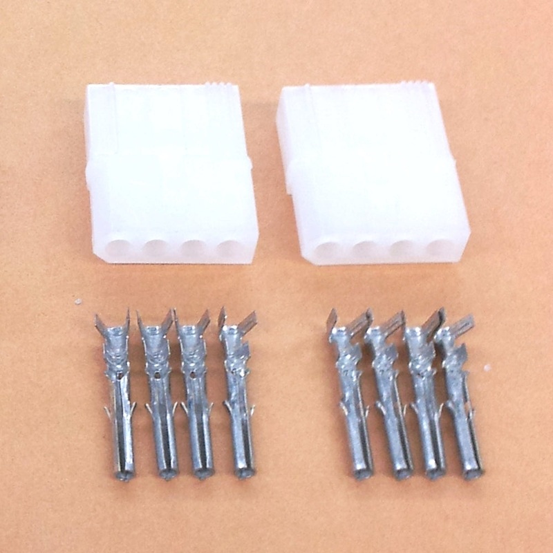 Philmore 61-144, 1 Pair of 4 Pin 0.062″ Female Molex Connectors w/8 Female Pins