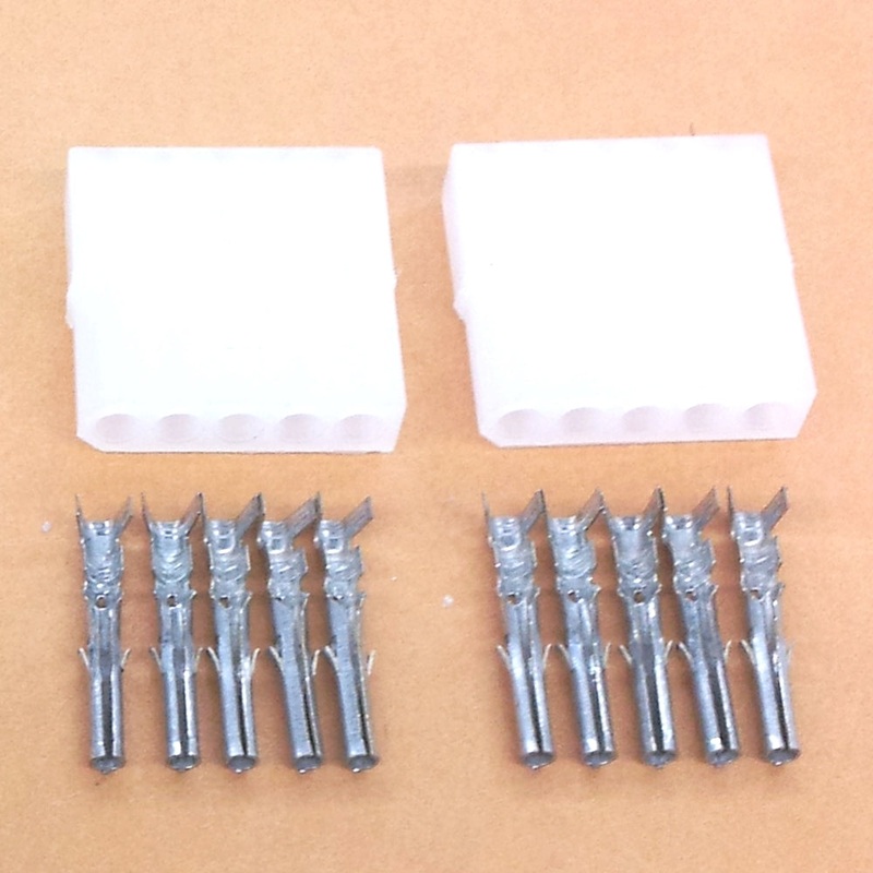 Philmore 61-145, 1 Pair of 5 Pin 0.062″ Female Molex Connectors w/10 Female Pins