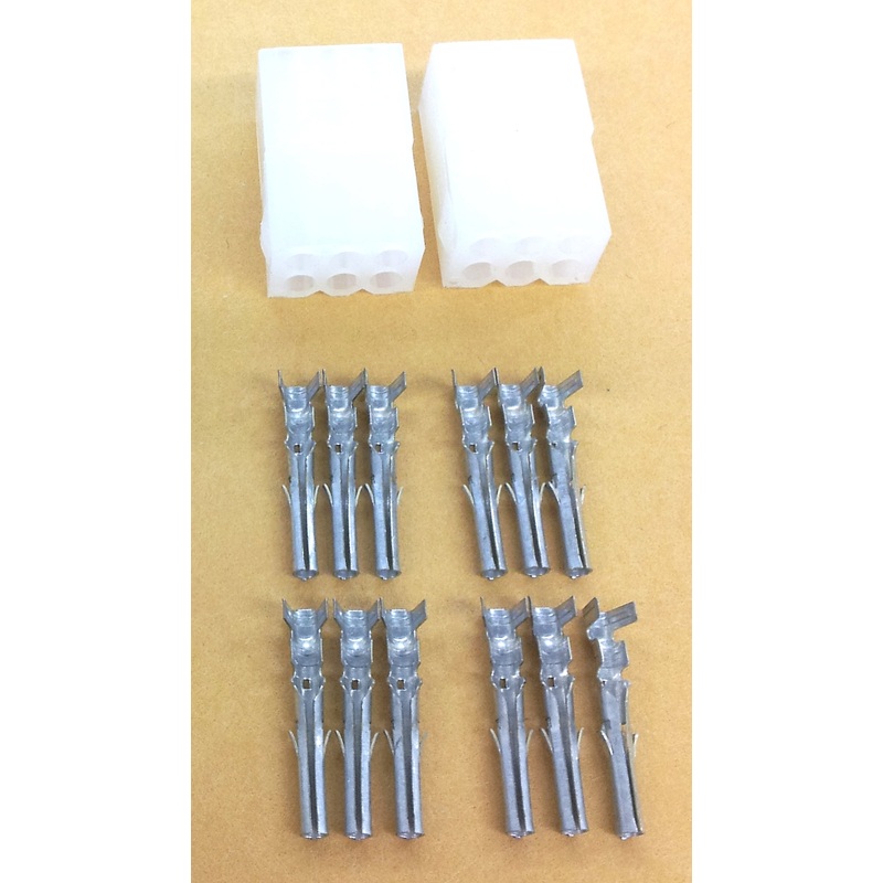 Philmore 61-146, 1 Pair of 6 Pin 0.062″ Female Molex Connectors w/12 Female Pins