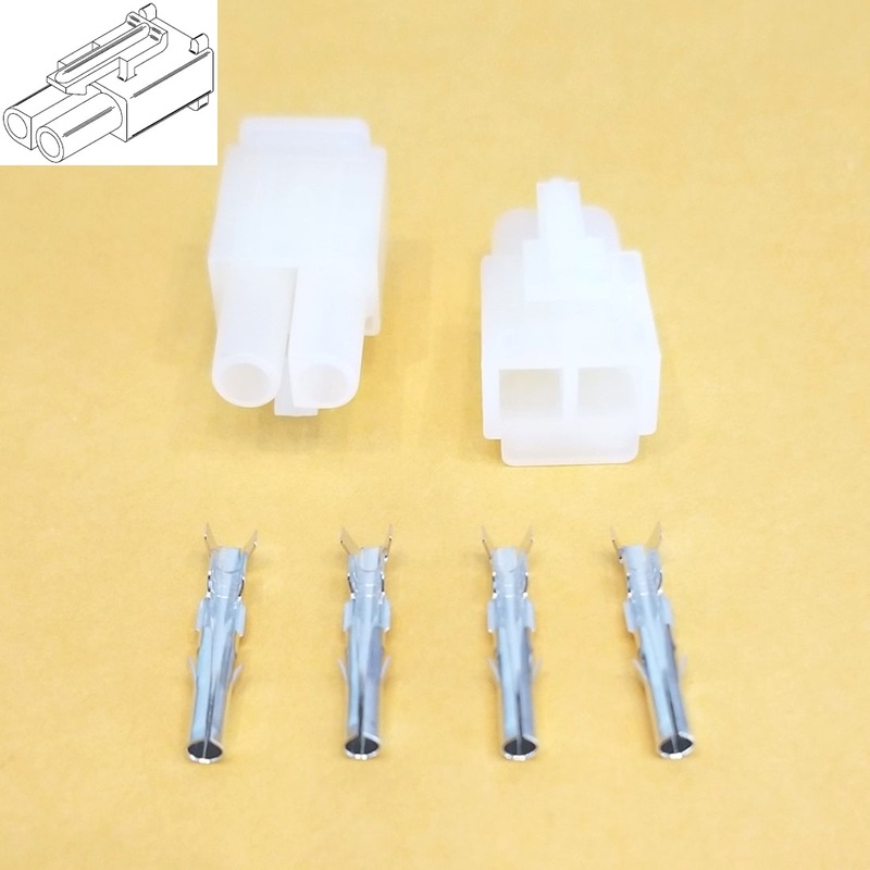 Philmore 61-342, 1 Pair of 2 Circuit In-Line 0.093″ Female Pin 3191 Connectors