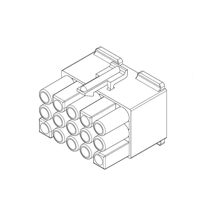 Philmore 61-355, 1 Pair of 15 Circuit In-Line 0.093″ Female Pin 3191 Connectors
