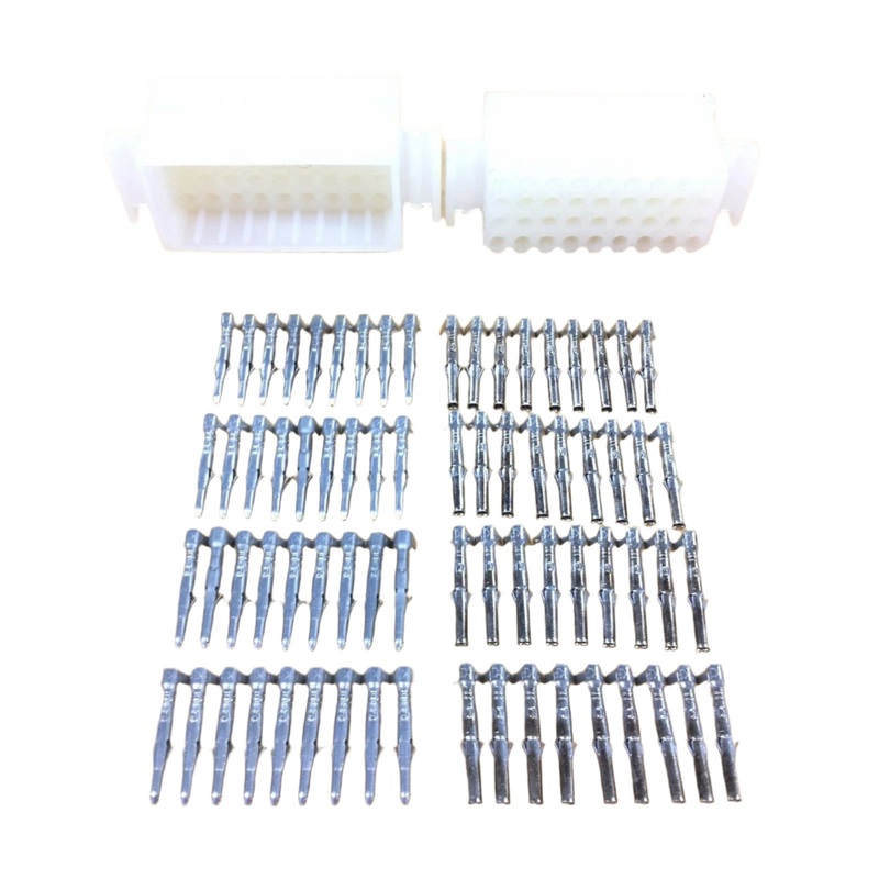 1 Pair of 36 Circuit Molex 0.062″ Male and Female Connectors with Pins