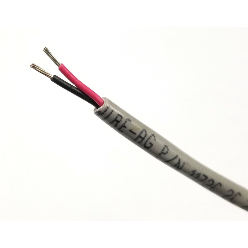 25′ Alpha # 1172C Slate/Grey 2 Conductor 22 Gauge Unshielded Cable, 2C 22AWG
