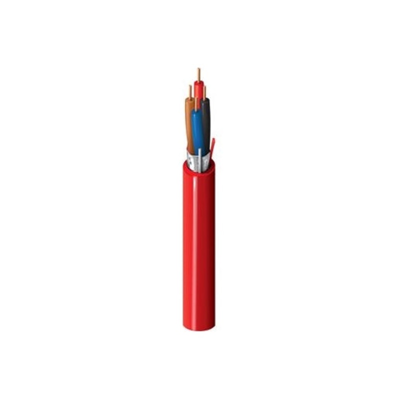 25′ Belden 5322FL 4 Conductor 18 Gauge SOLID, Shielded Riser Cable ~ 4C 18AWG