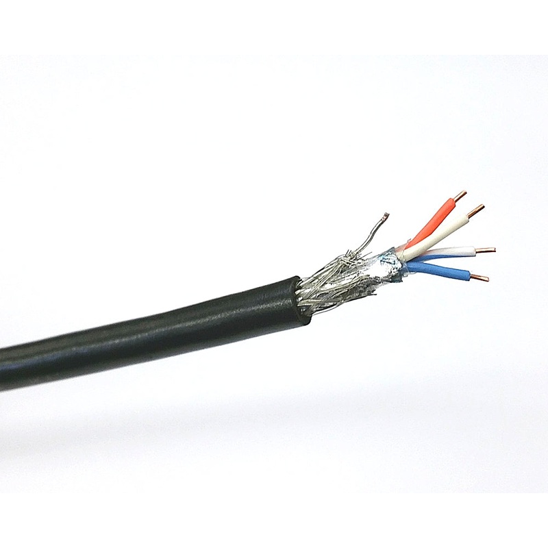 25′ Belden 9696 2 Pair 22AWG Double Shielded Twisted Pair SOLID Cable 2pr 22AWG