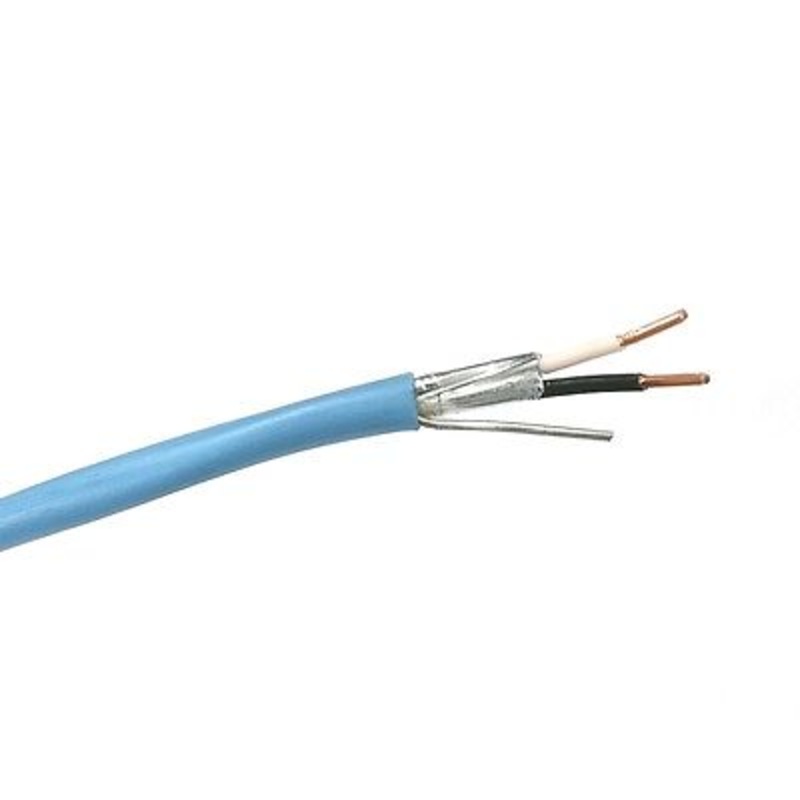 25′ Union Controls 2 Cond 18 Gauge SOLID Shielded, CL2P Plenum Cable ~ 2C 18AWG