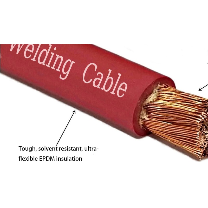 4/0AWGWELD-RD-FT 4/0 Gauge RED High Flex 600V 105C Welding Cable Sold PER FOOT