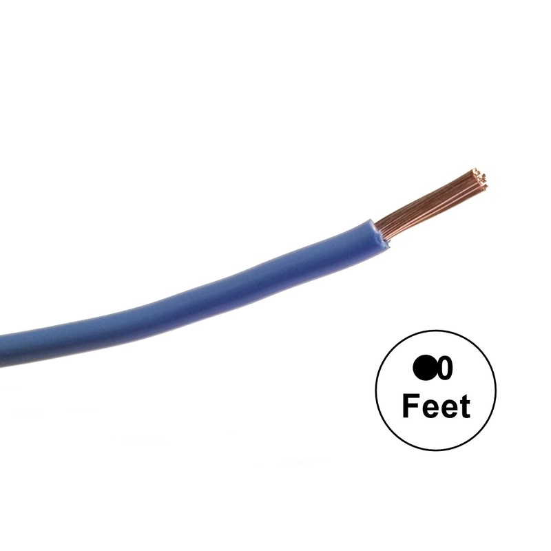 A16-06-25 25FT 16AWG BLUE Stranded Automotive Hook Up 50V Wire ~ 80C J1128