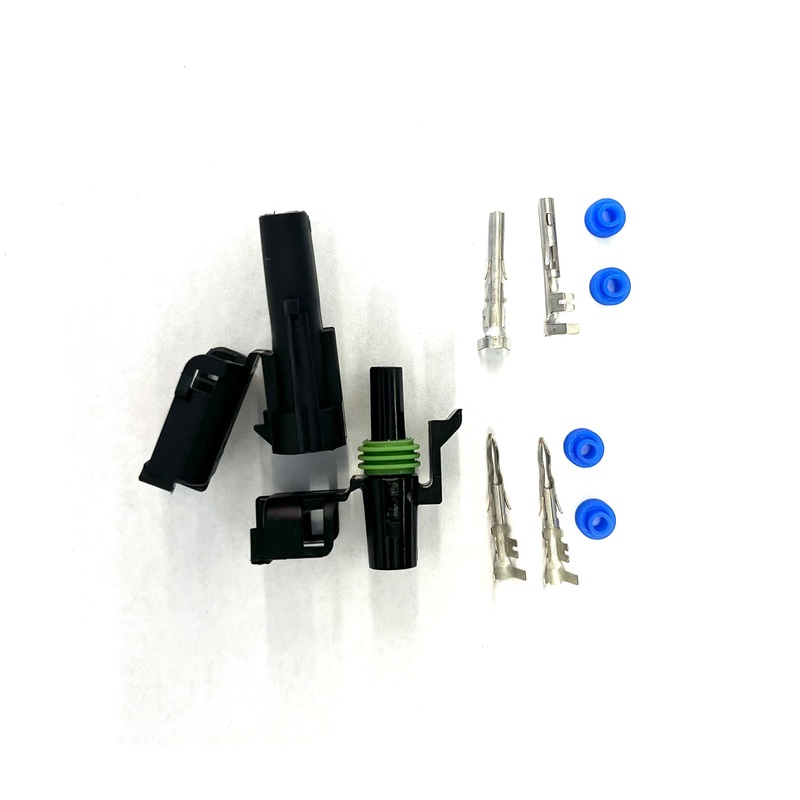 Aptiv WeatherPak WPK-2-1210, 12-10 AWG Two Conductor Set (M/F) w/Pins & Seals