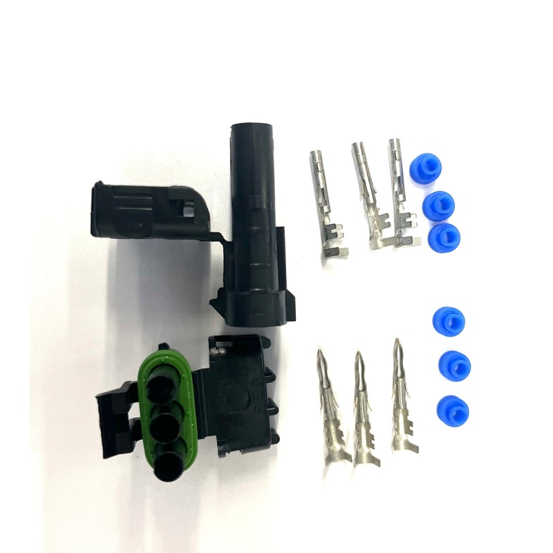 Aptiv WeatherPak WPK-3-1210, 12-10 AWG Three Conductor Set (M/F) w/Pins & Seals