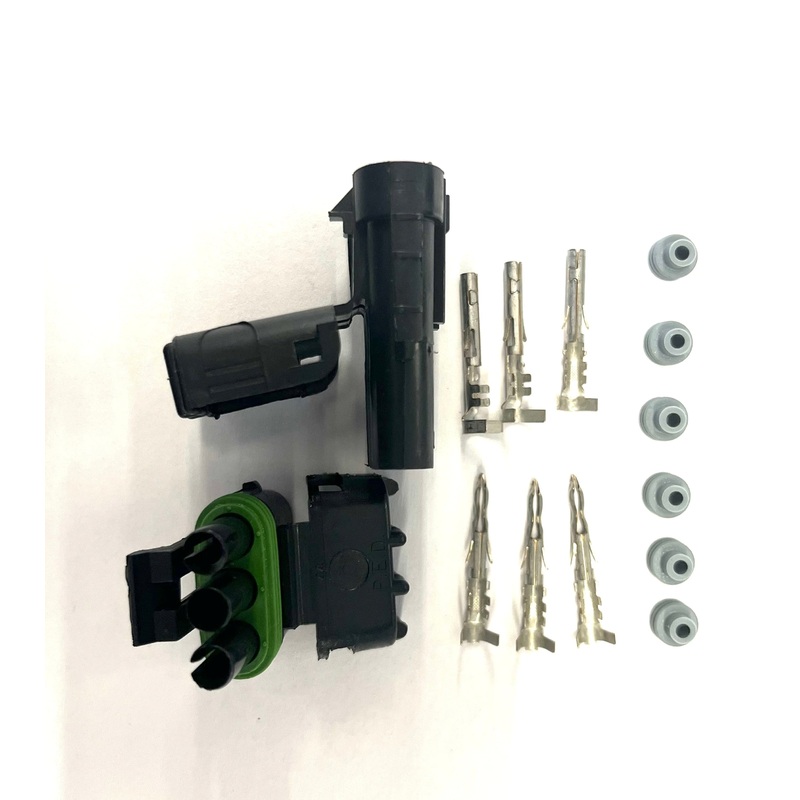 Aptiv WeatherPak WPK-3-1614, 16-14 AWG Three Conductor Set (M/F) w/Pins & Seals
