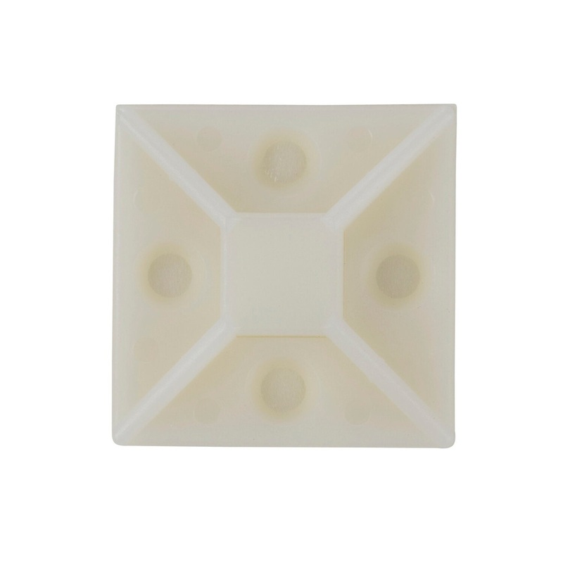 NSI FTH15A Adhesive Tie Mount Natural 1.51.5 100/Bag