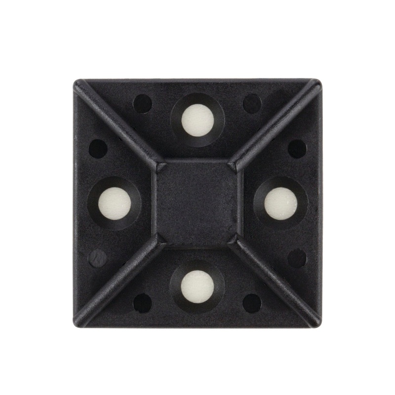 NSI FTH15A-B Adhesive Tie Mount Black 1.51.5 Inch 100/Bag