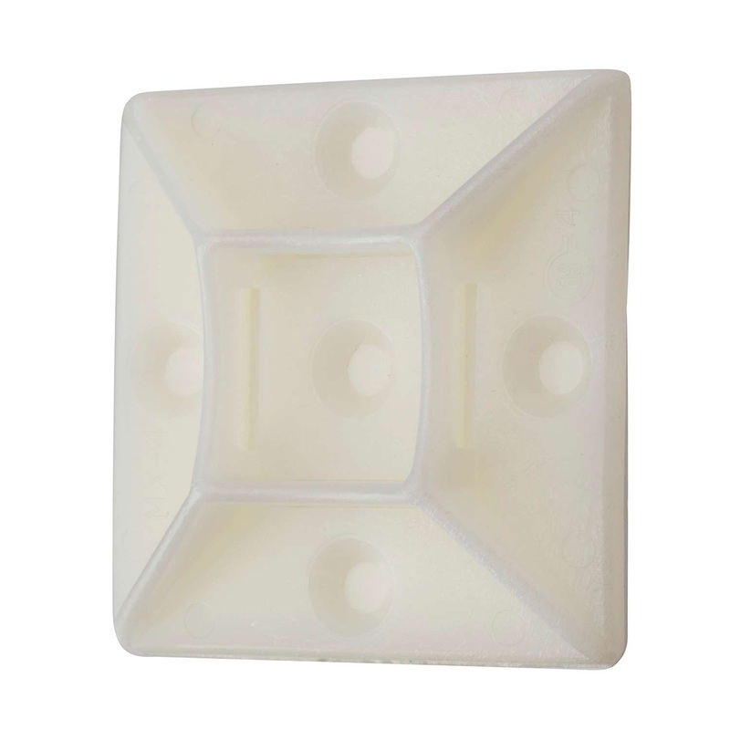 NSI FTH5A Adhesive Tie Mount Natural .75x.75 100