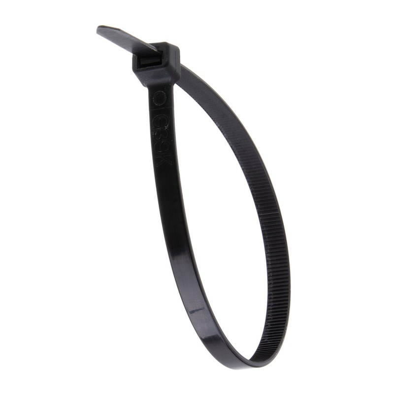 NSI GRP-111200 11, Black Heavy-Duty 120lb Cable Ties, 100 Pack