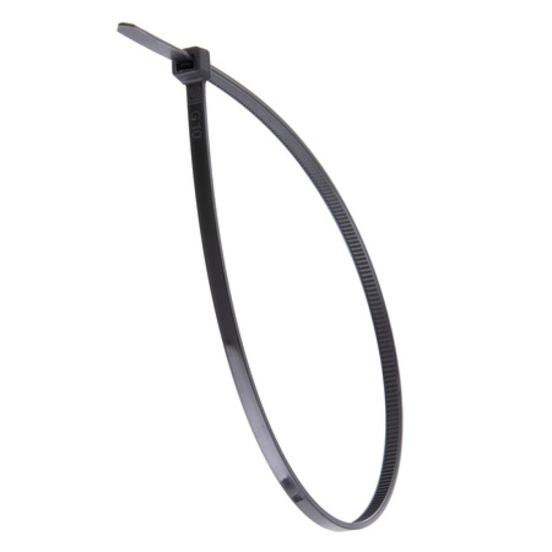 NSI GRP-11400 11, Black General Purpose 40lb Cable Ties, 100 Pack