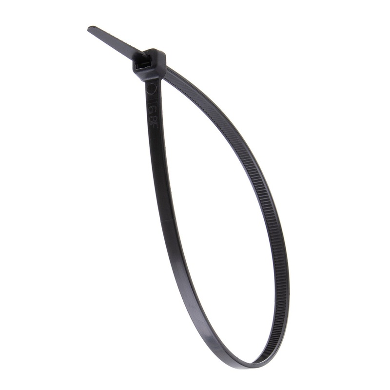 NSI GRP-11500 11, Black General Purpose 50lb Cable Ties, 100 Pack