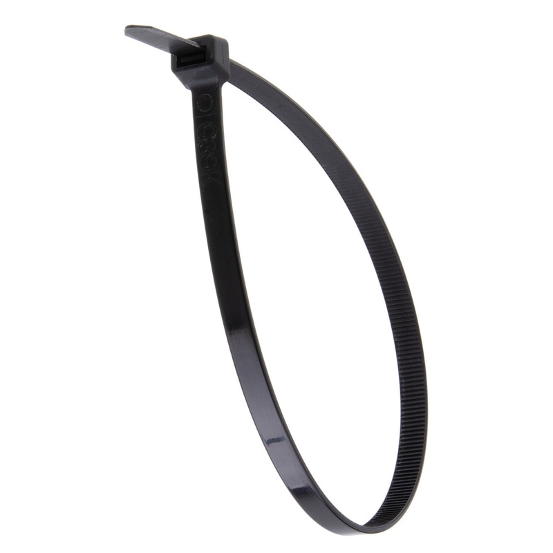 NSI GRP-141200 14, Black Heavy-Duty 120lb Cable Ties, 100 Pack