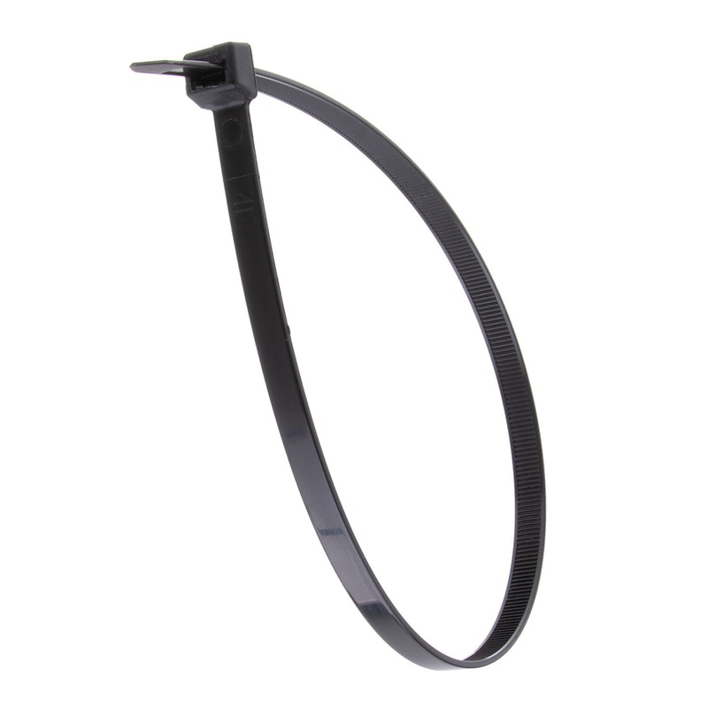 NSI GRP-181750 18, Black Super Heavy-Duty 175lb Cable Ties, 50 Pack