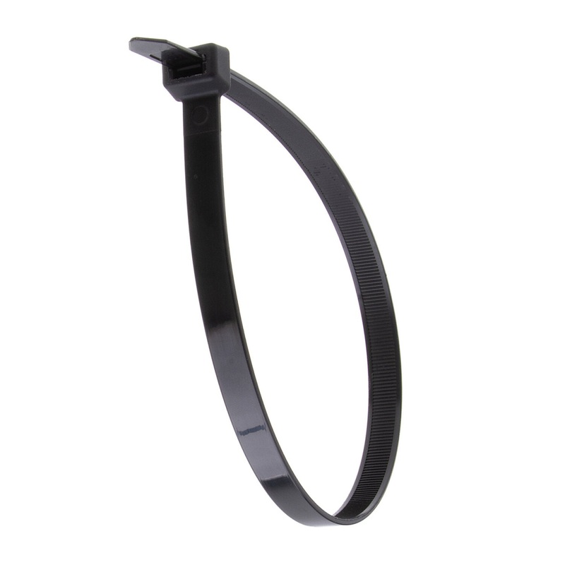 NSI GRP-182500 18, Black Super Heavy-Duty 250lb Cable Ties, 50 Pack