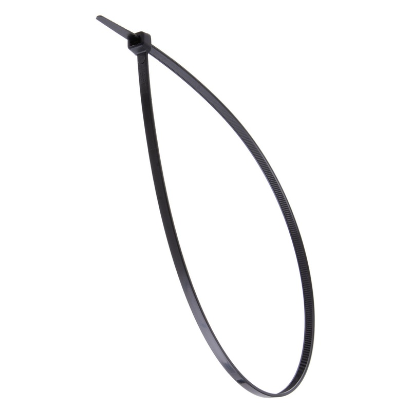 NSI GRP-18500 18, Black General Purpose 50lb Cable Ties, 100 Pack